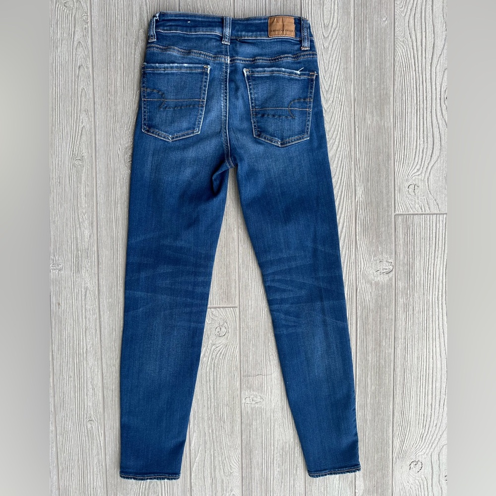 American Eagle High Rise Jegging Crop Size 0 Short - Picture 2 of 11